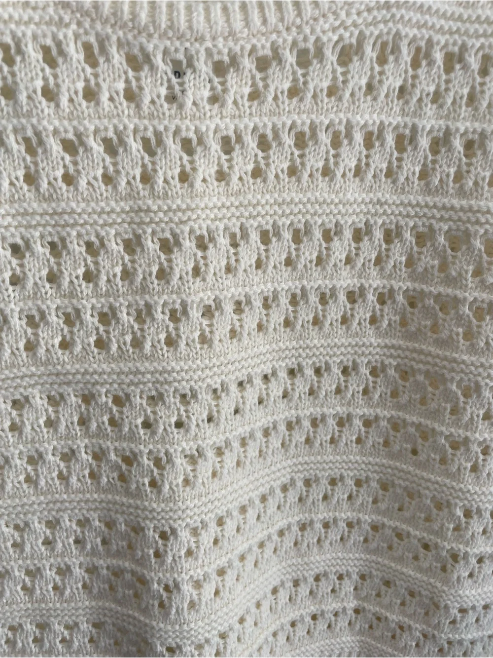 Old Navy Cream Crochet Knit Tank - Picture 2 of 5